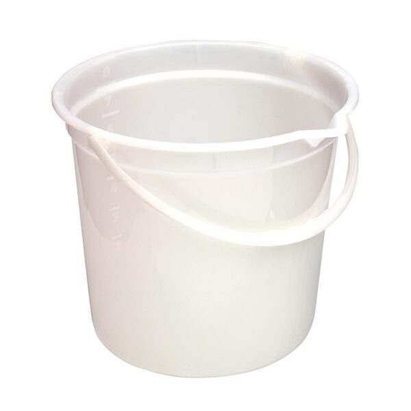 Balde Graduado Branco 8L