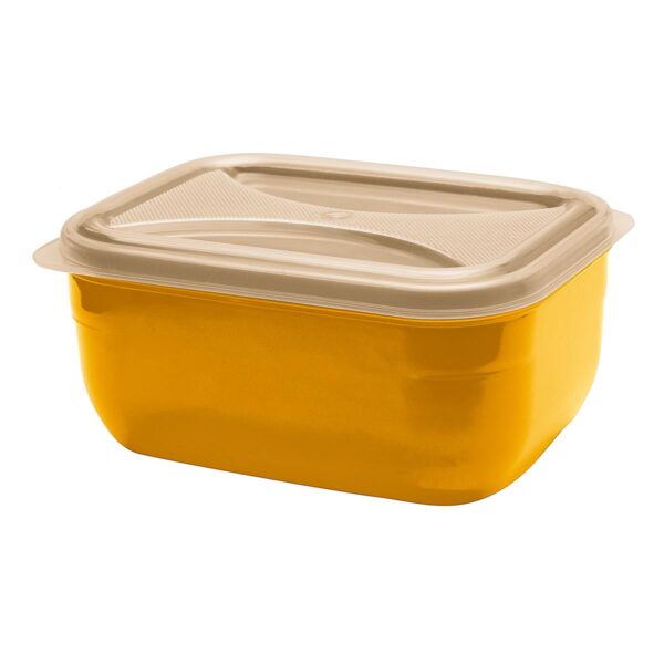 Organizador Retangular Multiuso Laranja 1,8L c/ Tp Transp.