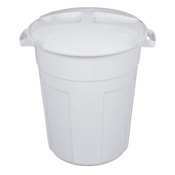 Cesto Fechado 60L c/ Tampa - R - Branco