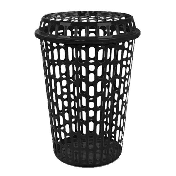 Cesto Telado Redondo 60L Preto