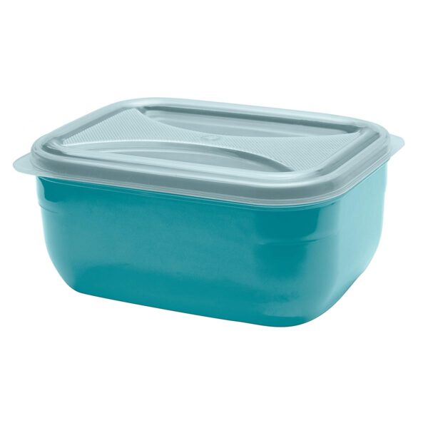 Organizador Retangular Multiuso Azul Porto 1,8L c/ Tp Transp.