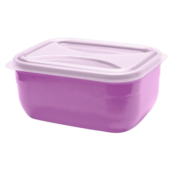 Organizador Retangular Multiuso Lilás 1,8L c/ Tp Transp.