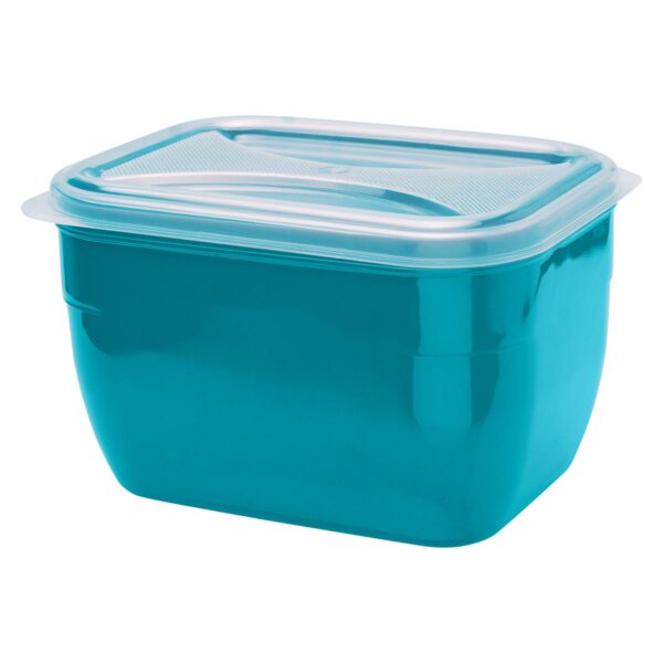 Organizador Retangular Multiuso Azul Porto 2,4L c/ Tp Transp.