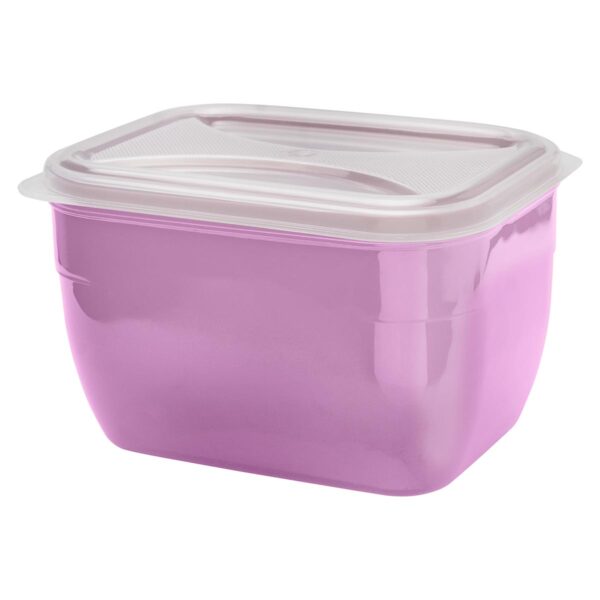 Organizador Retangular Multiuso Lilás 2,4L c/ Tp Transp.