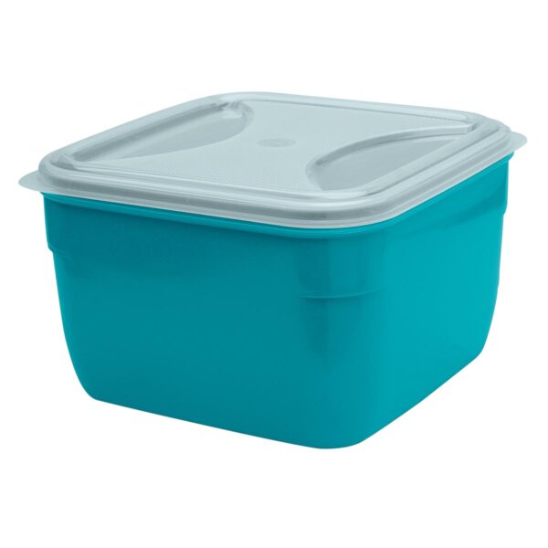 Organizador Quadrado Azul Porto 3,5L c/ Tp Transp.